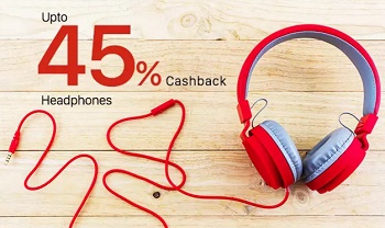 India Desire : Paytm- Headphones & Headsets Upto 45% Cashback